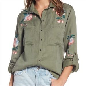 Rails Embroidered button-up shirt